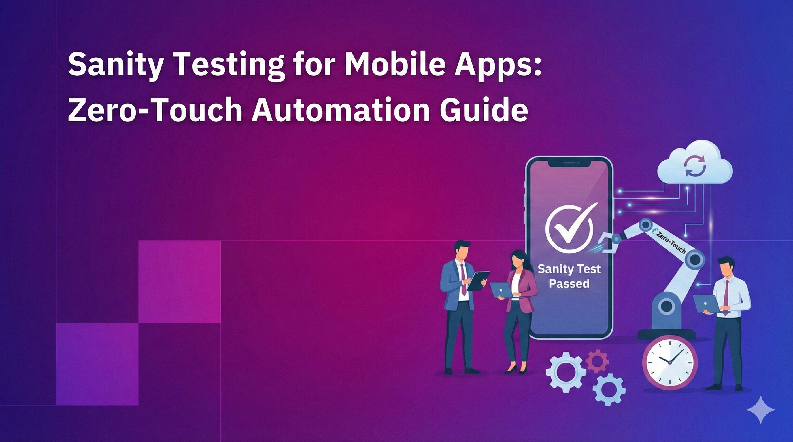 Sanity Testing for Mobile Apps: Zero-Touch Checks That Ship Faster — QApilot blog
